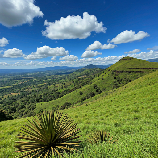 AR camera view of Ngong Hills